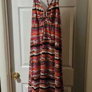 Faded Glory Multicolor Striped Maxi Dress